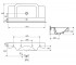 Раковина с крылом  DECO CCWF1000130836:Чертеж 