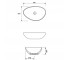 Умивальник moduo 55 (k116-052/)  MODUO CCWT1000706401:Чертеж 