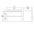 Тумба подвесная  MODUO FZZW1009898015:Чертеж 