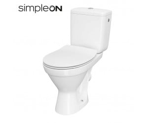 CERSANIA II 699 SIMPLEON 010 3/6 КОМПАКТНИЙ З ТОНКИМИ СИДІННЯМИ З ДУРОПЛАСТОМ З ПЛАВНИМИ ВИГИНАМИ ТА ПРОСТОЮ ФУНКЦІЄЮ CERSANIT CERSANIA K11-2340