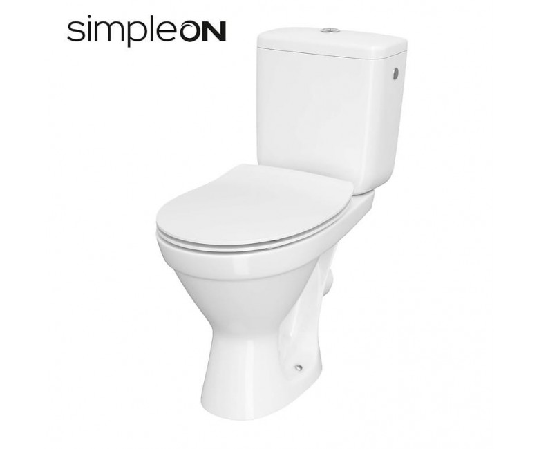 CERSANIA II 699 SIMPLEON 010 3/6 КОМПАКТНИЙ З ТОНКИМИ СИДІННЯМИ З ДУРОПЛАСТОМ З ПЛАВНИМИ ВИГИНАМИ ТА ПРОСТОЮ ФУНКЦІЄЮ CERSANIT CERSANIA K11-2340 K11-2340