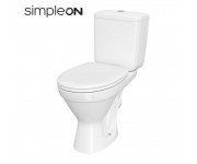 КОМПАКТНИЙ 751 CERSANIA II SIMPLEON 011 3/6 З ДУРОПЛАСТОВИМ ПОКРИТТЯМ З ПЛАВНИМИ ВИГИНАМИ І ФУНКЦІЄЮ ПРОСТОГО ОЧИЩЕННЯ CERSANIT CERSANIA K119-015