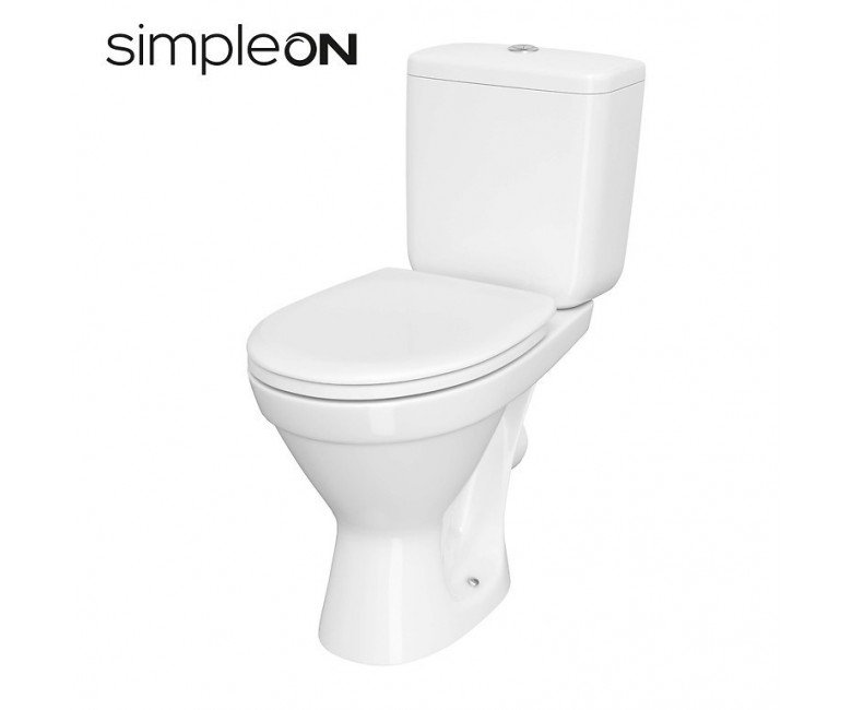 КОМПАКТНИЙ 751 CERSANIA II SIMPLEON 011 3/6 З ДУРОПЛАСТОВИМ ПОКРИТТЯМ З ПЛАВНИМИ ВИГИНАМИ І ФУНКЦІЄЮ ПРОСТОГО ОЧИЩЕННЯ CERSANIT CERSANIA K119-015 K119-015