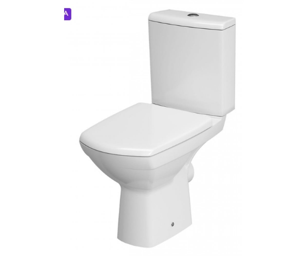 Компактний 909 CARINA NEW CLEAN ON 011 3/5 з дурлпластиковими сидіннями з плавними вигинами і функцією простого UA CERSANIT  K31-090 K31-090