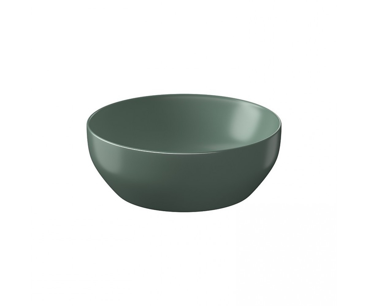 Розетка LARGA 40x40 кругла скляна, матова зелена CERSANIT  K677-049 K677-049