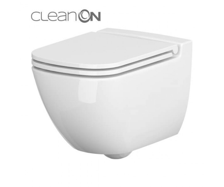 CASPIA NEW CLEAN ON SET 741 підвісній з тонкими сидіннями з мікроліфтом з дуропласту CERSANIT CASPIA K701-103 K701-103