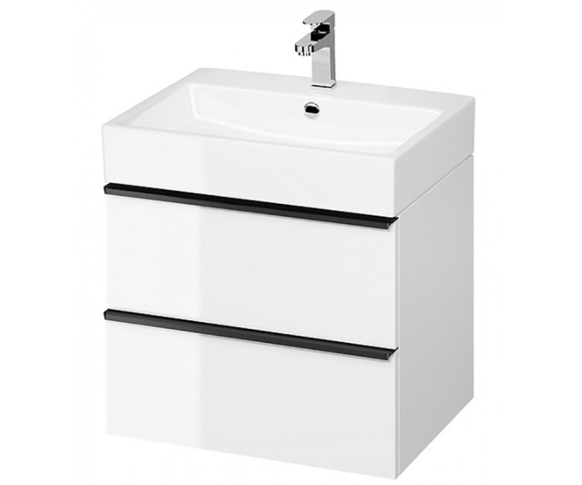 VIRGO 60 біла м`яка шапка з чорними ручками CERSANIT  S522-018 S522-018