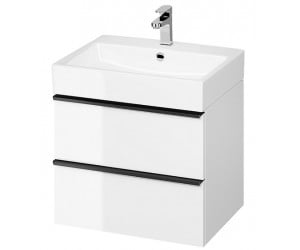 VIRGO 60 біла м`яка шапка з чорними ручками CERSANIT  S522-018