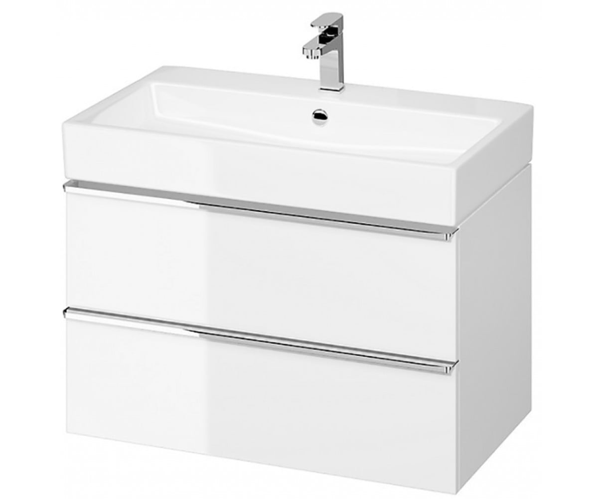 Шапка VIRGO 80 біла м`яка з хромованими ручками CERSANIT  S522-024 S522-024
