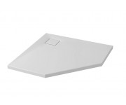 Сет B545 душовий піддон п`ятикутний tako slim 90x4 білий глянцевий + сифон CERSANIT  S601-129