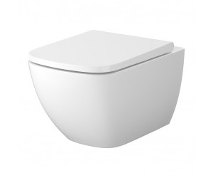Сет C198 унІтаз пІдвІсний ZEN PRO VORTEX квадратний з тонким дюропластовим сидІнням SLIM CERSANIT  S701-882