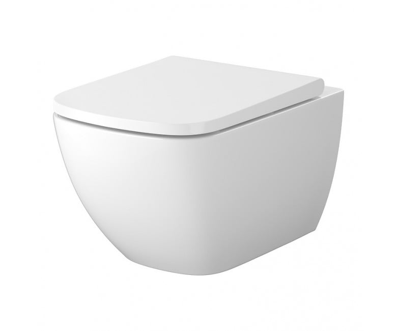 Сет C198 унІтаз пІдвІсний ZEN PRO VORTEX квадратний з тонким дюропластовим сидІнням SLIM CERSANIT  S701-882 S701-882