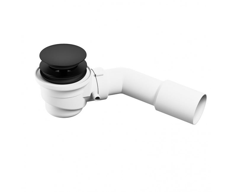 Сифон для окремостоячої ванни з системою click-clack, чорний CERSANIT  S904-008 S904-008