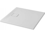 TAKO SLIM 80х4 квадратний душовий піддон SET B450 білий матовий сифон CERSANIT  S932-157