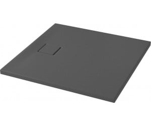 TAKO SLIM 90x4 квадратний піддон для душу SET B455 сірий матовий сифон CERSANIT  S932-162