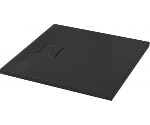 SET B458 квадратний душовий піддон tako slim 80x4 чорний матовий сифон CERSANIT  S932-165