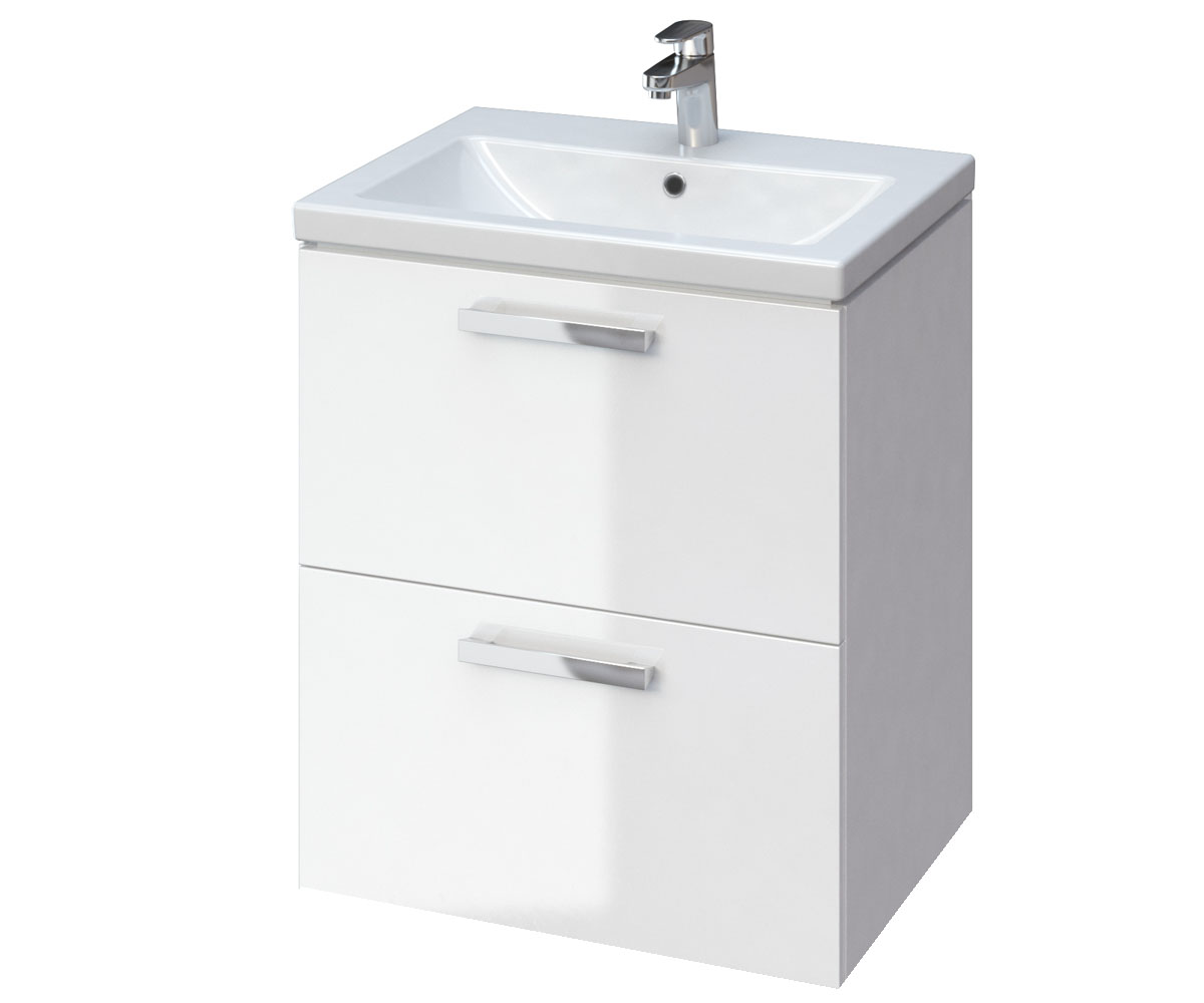 Тумба с раковиной CERSANIT MELAR SET 566 MEBEL MELAR+COMO 60 SET 566 MEBEL MELAR+COMO 60