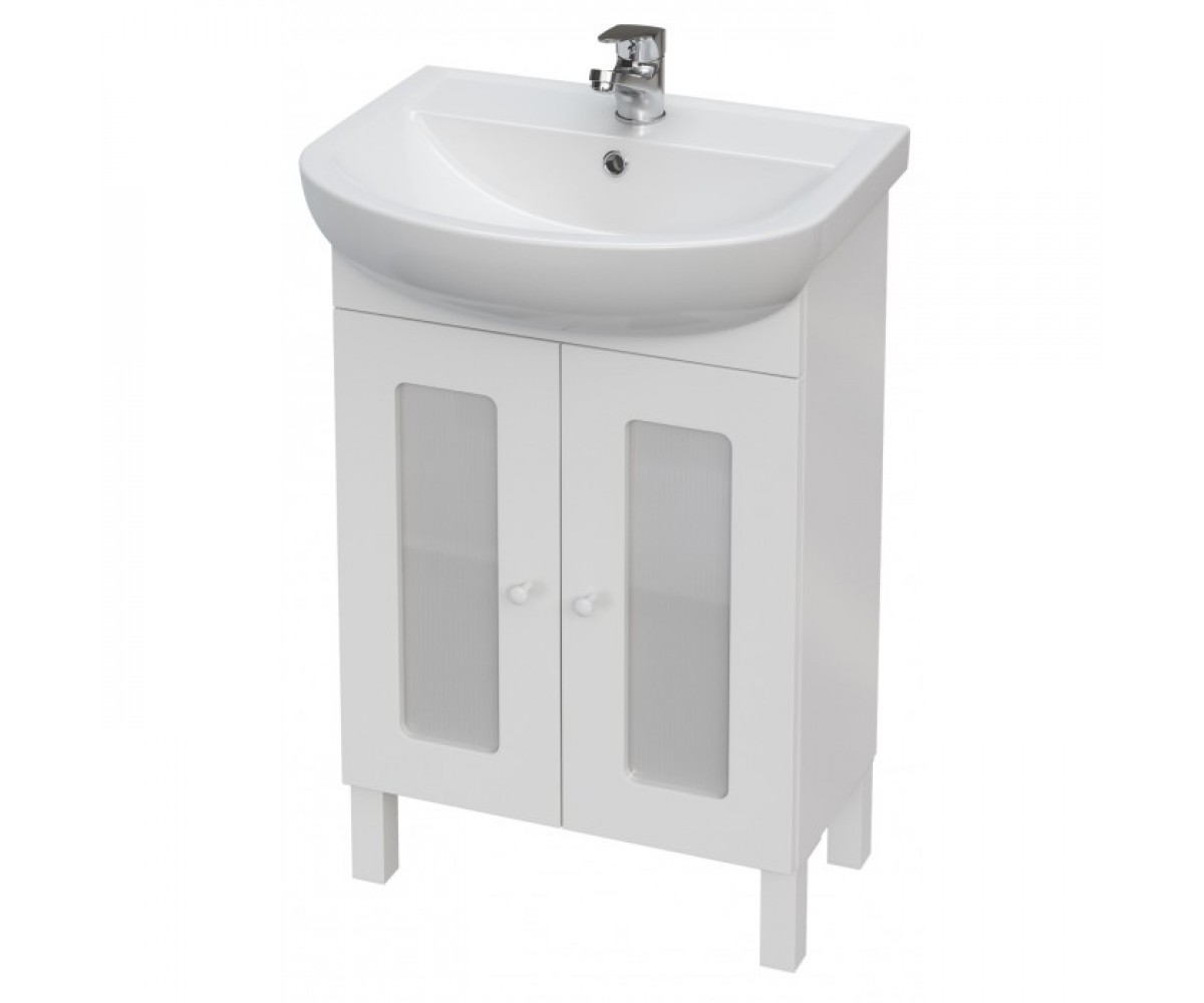 Комплект: тумба + раковина CERSANIT ARTECO SET ARTECO 55 SKLO SET ARTECO 55 SKLO