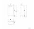 Тумба с раковиной  MELAR SET MEBEL MELAR+COMO 40:Чертеж 