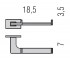 Бумагодержатель  LOOK B1608 MCR:Чертеж 