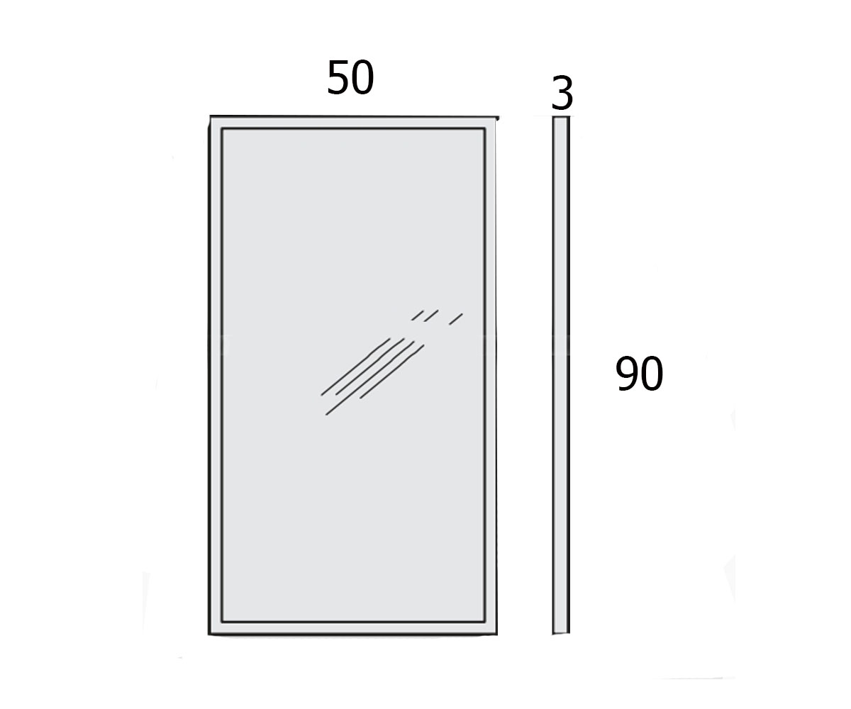 Зеркало для ванной  FASHION MIRRORS B2043:Чертеж 