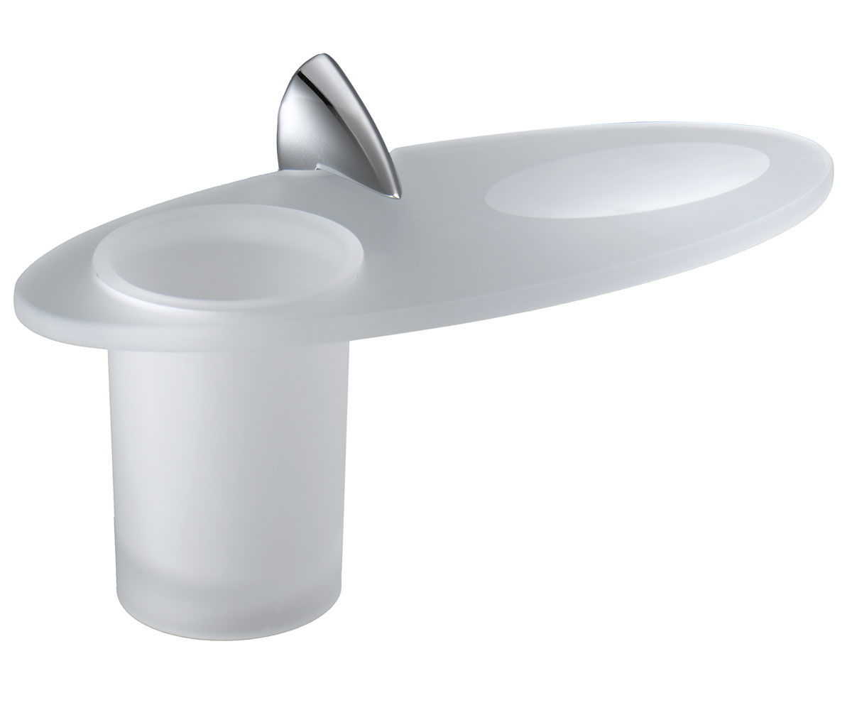 Мильниця зі склянкою COLOMBODESIGN LINK B2404 CR B2404 CR