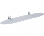 Поличка для ванної скляна COLOMBODESIGN LINK B2416 CR