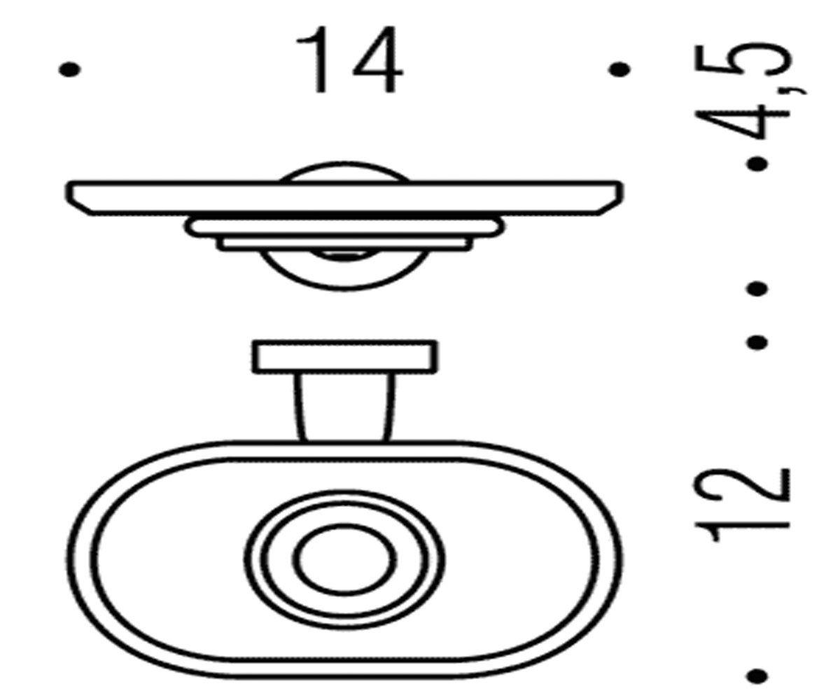 Мыльница  BASIC B2701 CR:Чертеж 