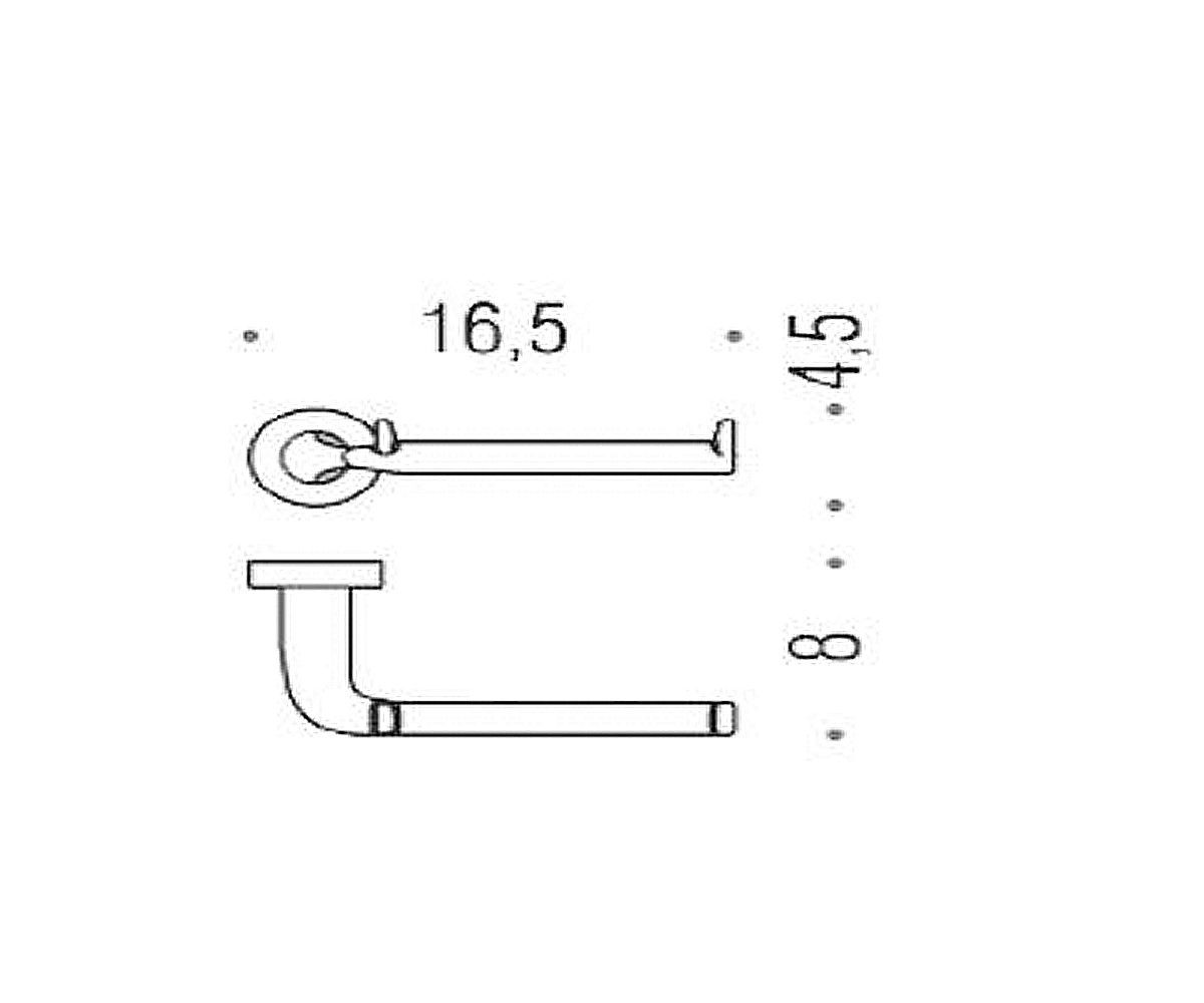 Бумагодержатель  BASIC B2708 CR:Чертеж 