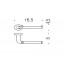 Бумагодержатель  BASIC B2708 CR:Чертеж 