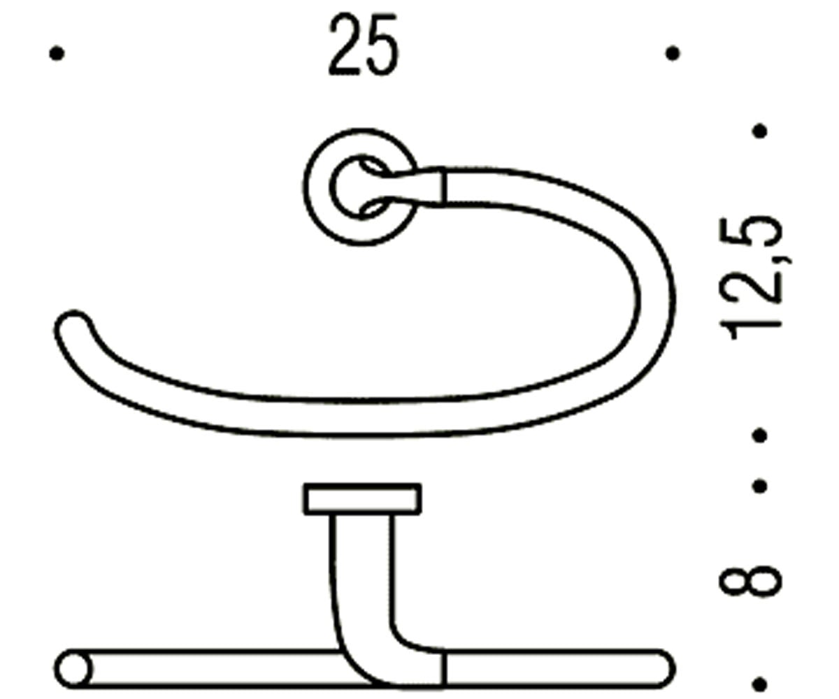 Держатель полотенец  BASIC B2731 CR:Чертеж 