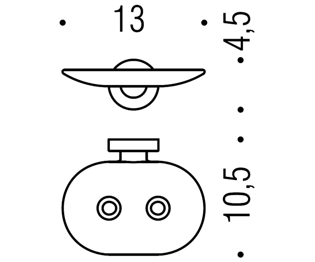 Мыльница  BASIC B2781 CR:Чертеж 