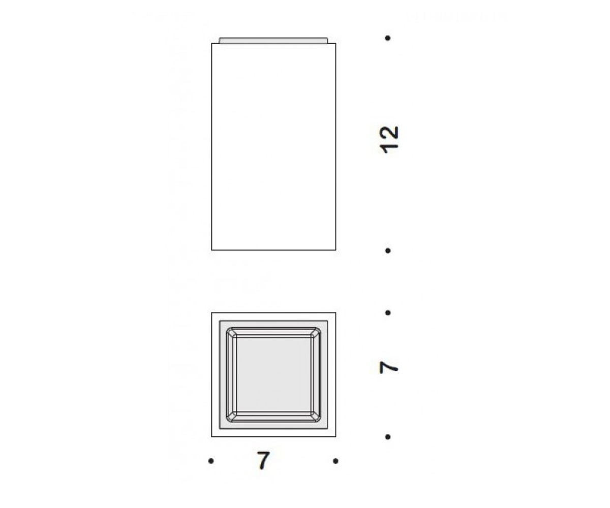 Стакан  BLACK & WHITE B9221 BLACK:Чертеж 