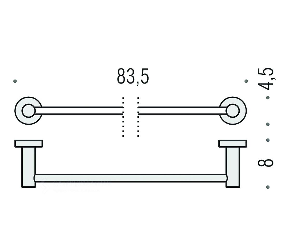 Держатель для полотенец  W4912 CR:Чертеж 