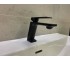 Смеситель для раковины (умывальника) CORSAN TRINO BLACK MATT черный низкий  CMB7111BL:Фото 4