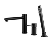 Смеситель для ванны CORSAN  LUGO BLACK MATT на борт ванны CORSAN  CMB7542BL