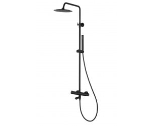 Душевой гарнитур CORSAN LUGO BLACK MATT с изливом  CORSAN CMN01MBLW