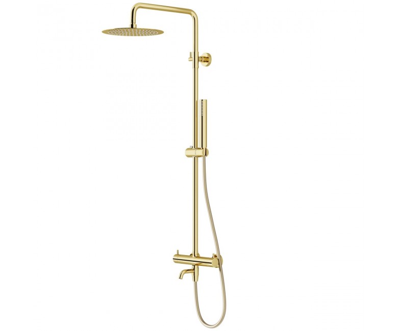 Душевой гарнитур CORSAN LUGO GOLD с изливом CORSAN  CMN01MGLW CMN01MGLW