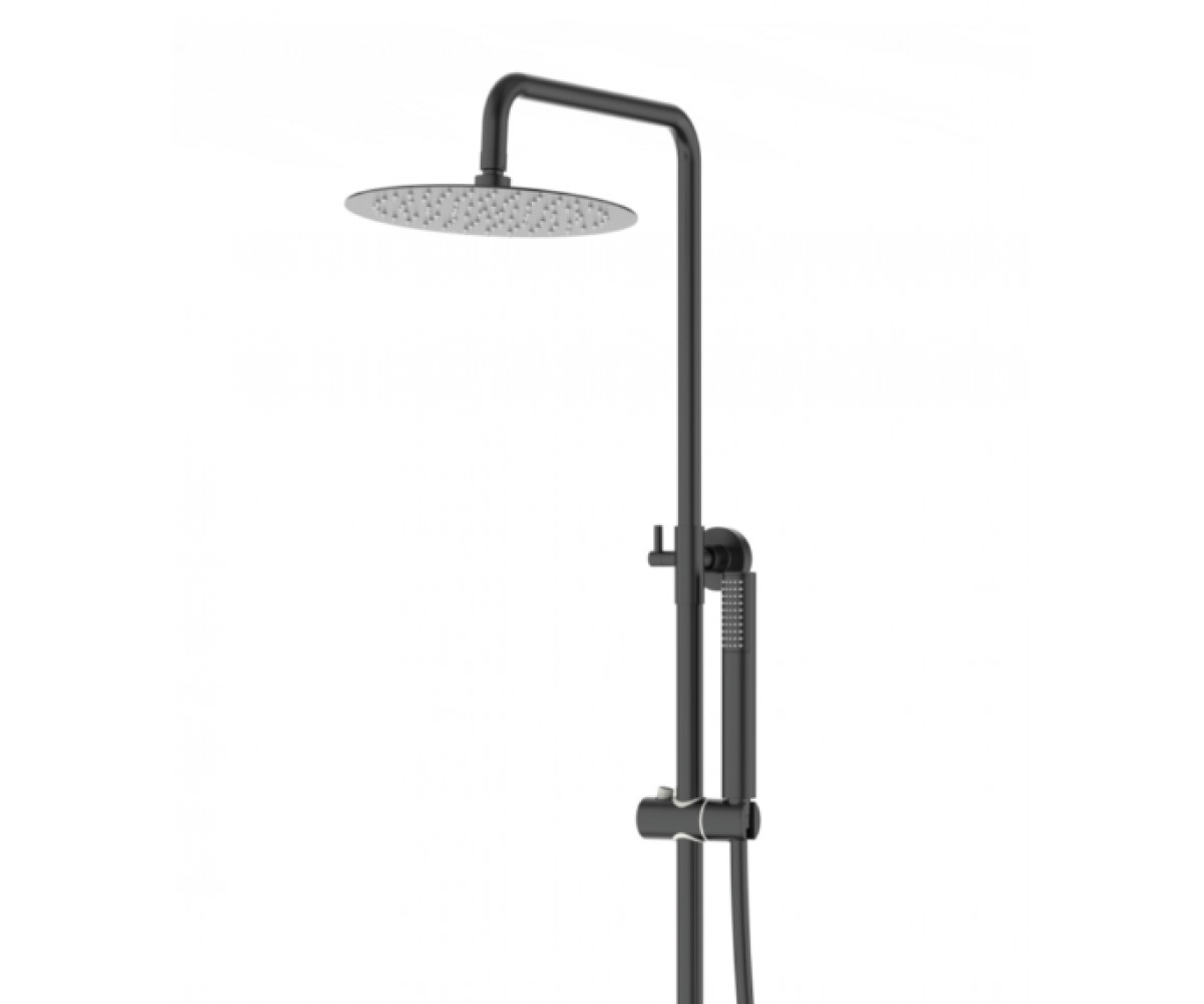 Душевой гарнитур CORSAN LUGO BLACK с термостатом  CMN01TBL:Фото 6