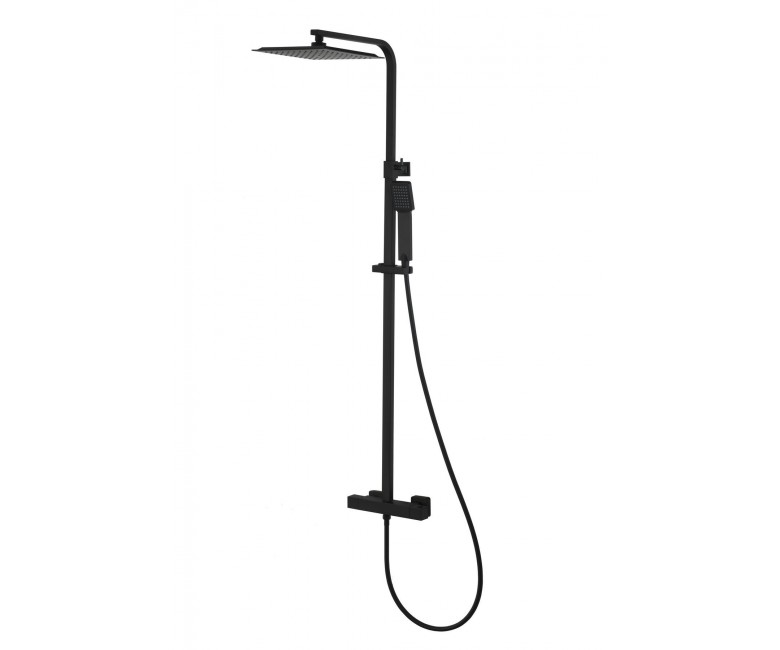 Душевой гарнитур CORSAN ANGO BLACK с термостатом CORSAN  CMN02TBL CMN02TBL