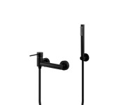 Смеситель для ванны и душа CORSAN LUGO BLACK настенный без излива CORSAN  CMZ064BL