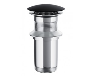 Донный клапан для раковины CORSAN CLICK-CLACK BLACK без перелива  CORSAN MU03BL