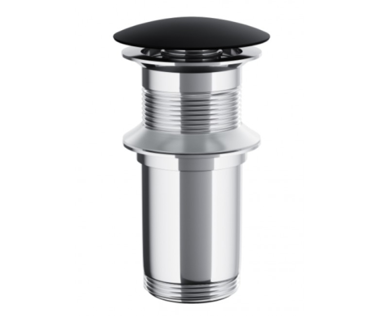 Донный клапан для раковины CORSAN CLICK-CLACK BLACK без перелива CORSAN  MU03BL MU03BL