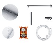Душевая система CORSAN LUGO CHROMЕ с термостатом + BOX скрытого монтажа CORSAN  Z03TCH