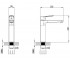 Смеситель для раковины  MARMORE DB-1A638C:Чертеж 