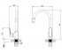 Кухонный смеситель  MARMORE DB-4B138C:Чертеж 