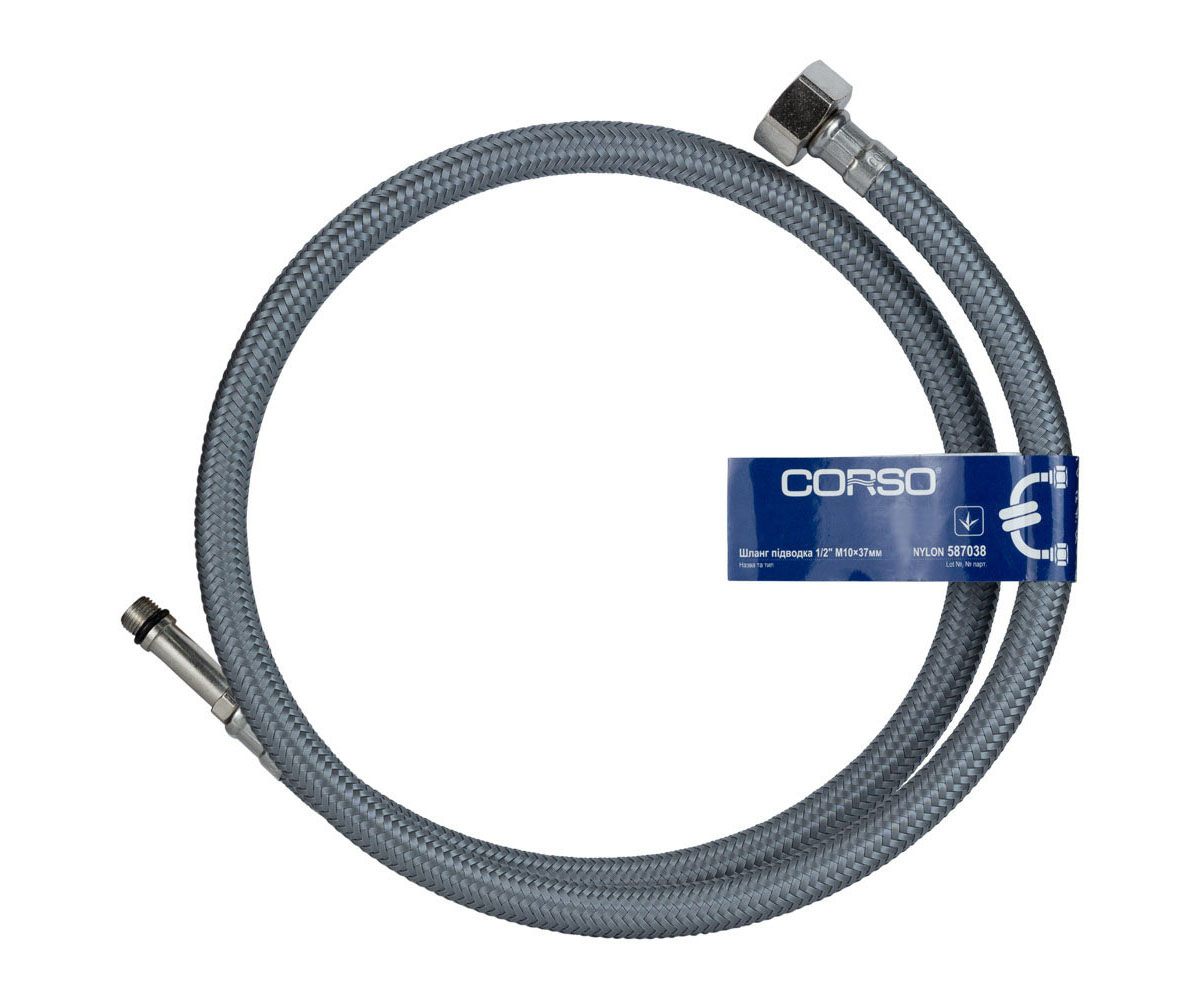 Шланг підводка м10 60 см CORSO NYLON XA-1406 XA-1406