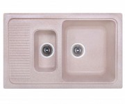 Полуторна мармурова мийка   COSH  77X49-806