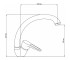 Кухонный смеситель  02 CRM/S-02-008F:Чертеж 