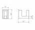 Крючок для ванной  S-CUBE 192465:Чертеж 